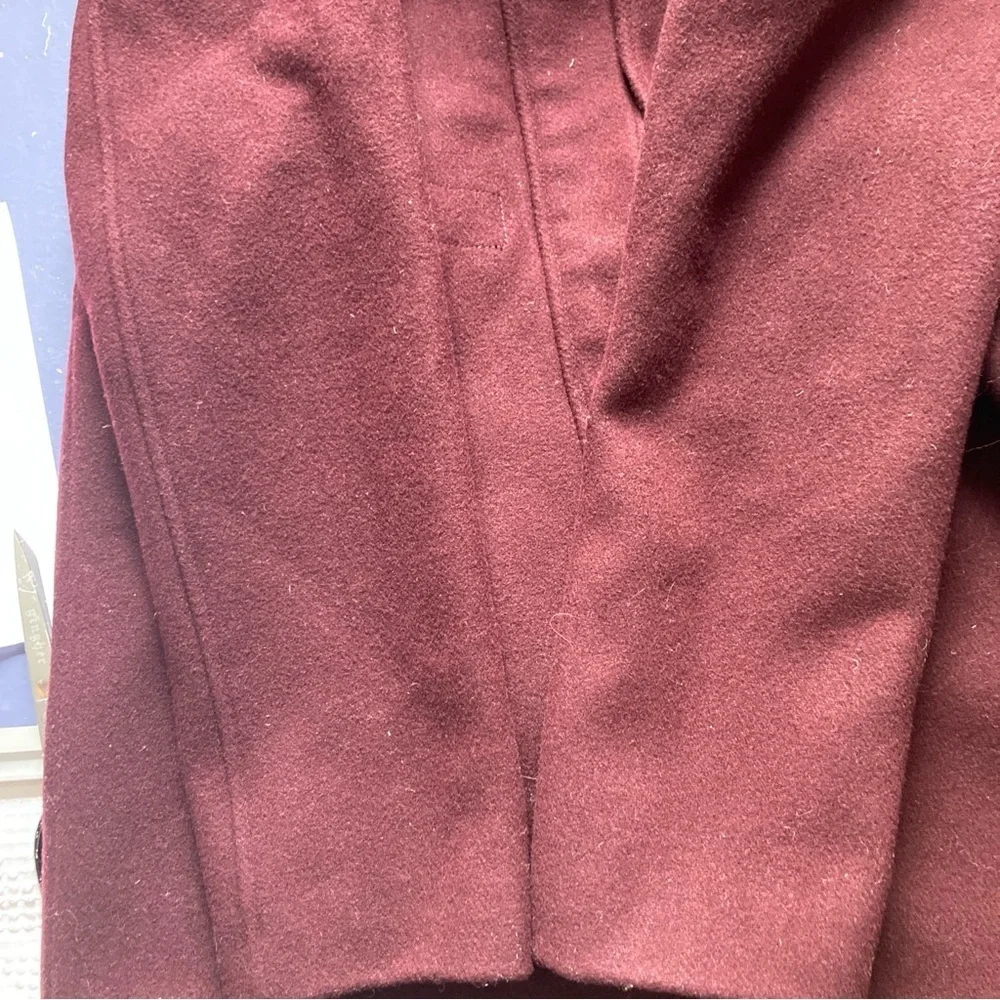 Dawn Levy Coat, Beautiful, Wool Blend with removable Faux Fur hood,  Size M - Picture 14 of 14
